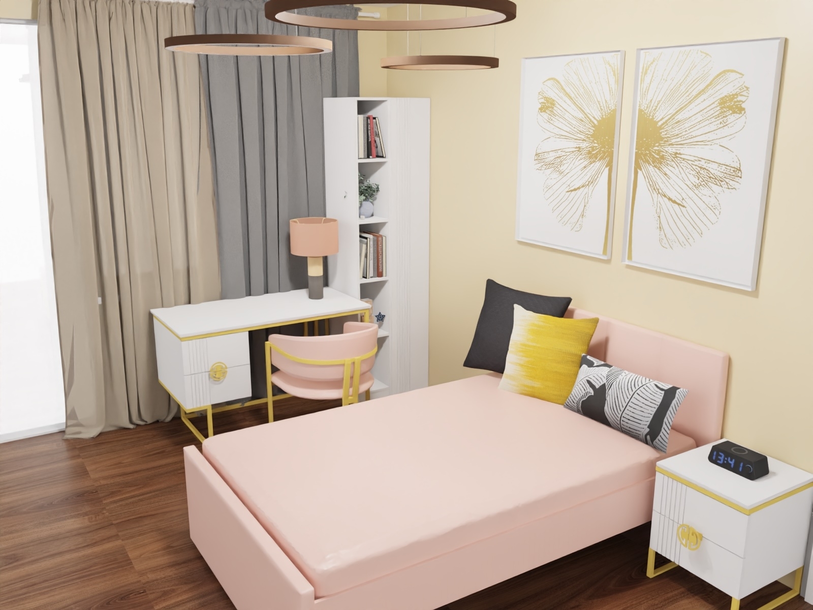 3D-проект для коллекции мебели Мишель Белый