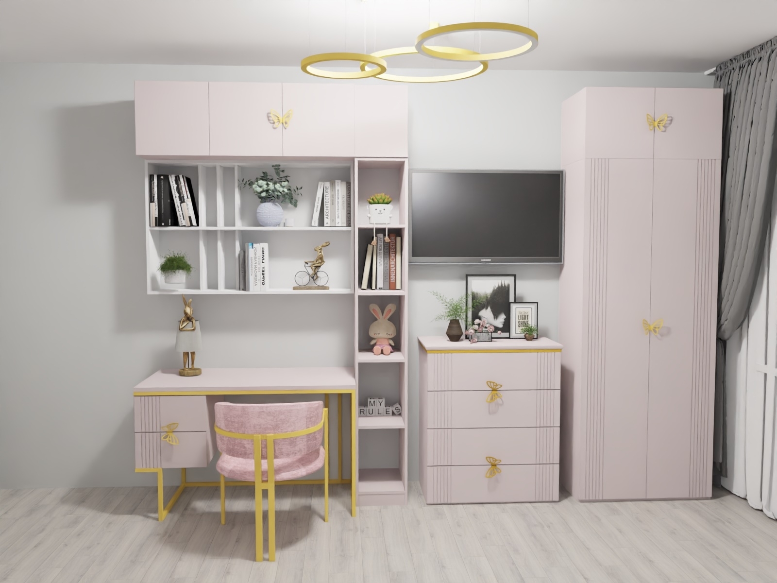 3D-проект для коллекции мебели Мишель Галатея