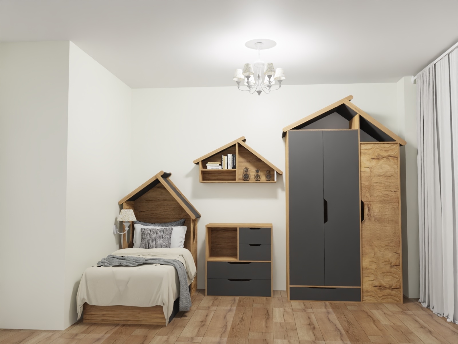 3D-проект для коллекции мебели Домик