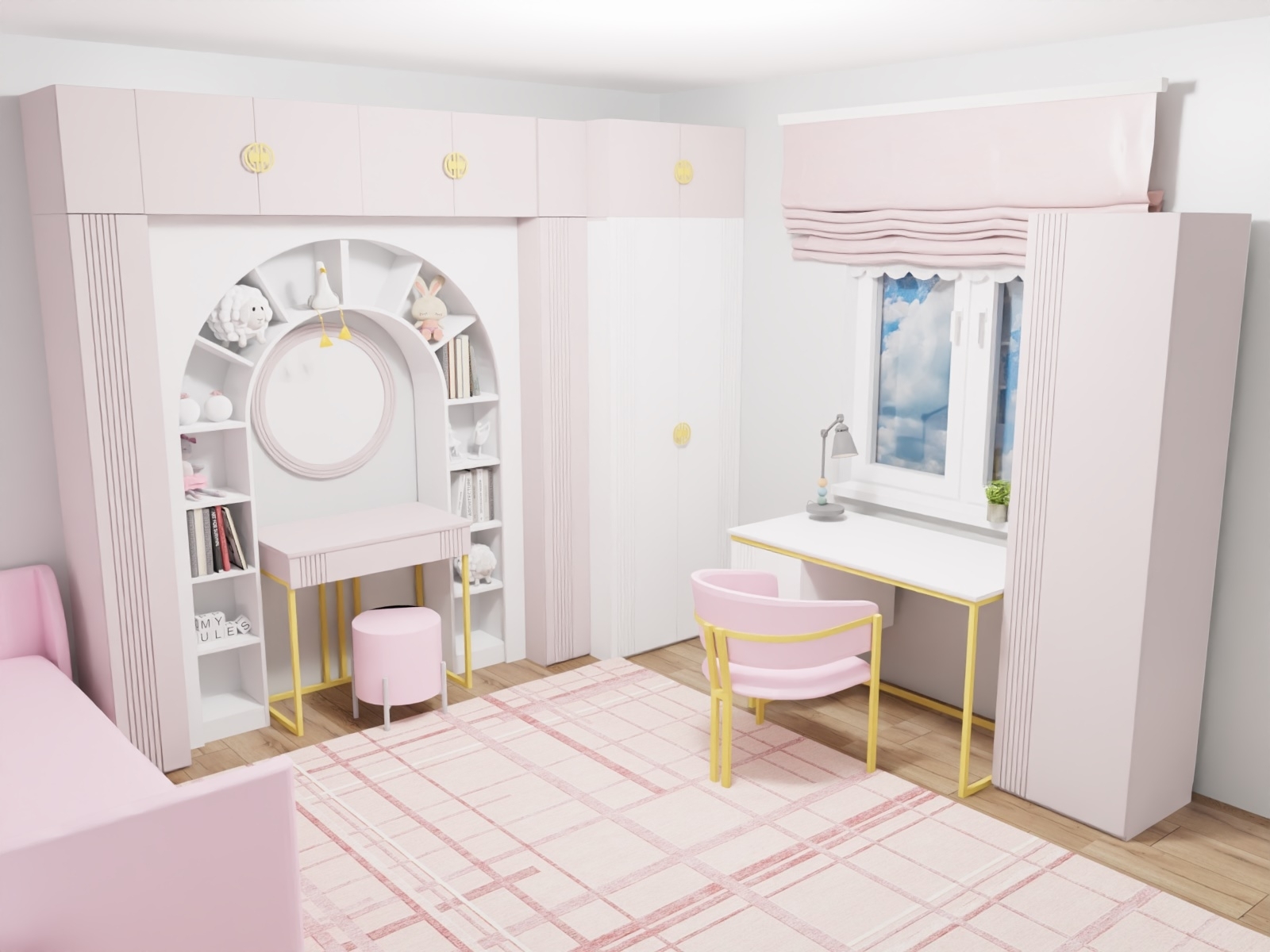 3D-проект для коллекции мебели Мишель Галатея