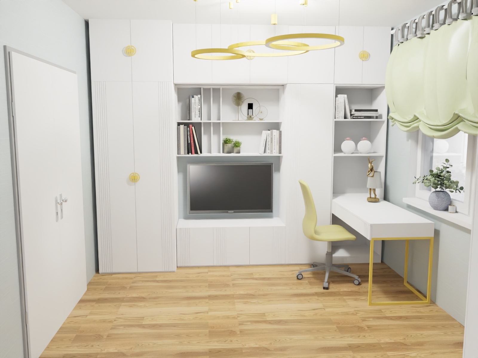 3D-проект для коллекции мебели Мишель Белый