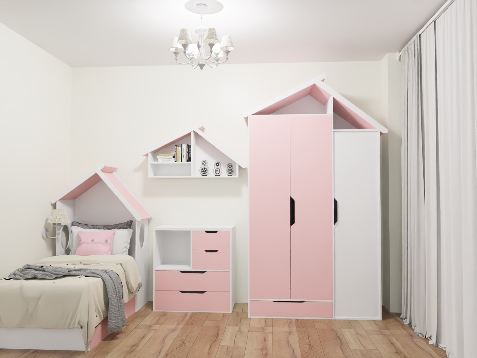 3D-проект для коллекции мебели Домик