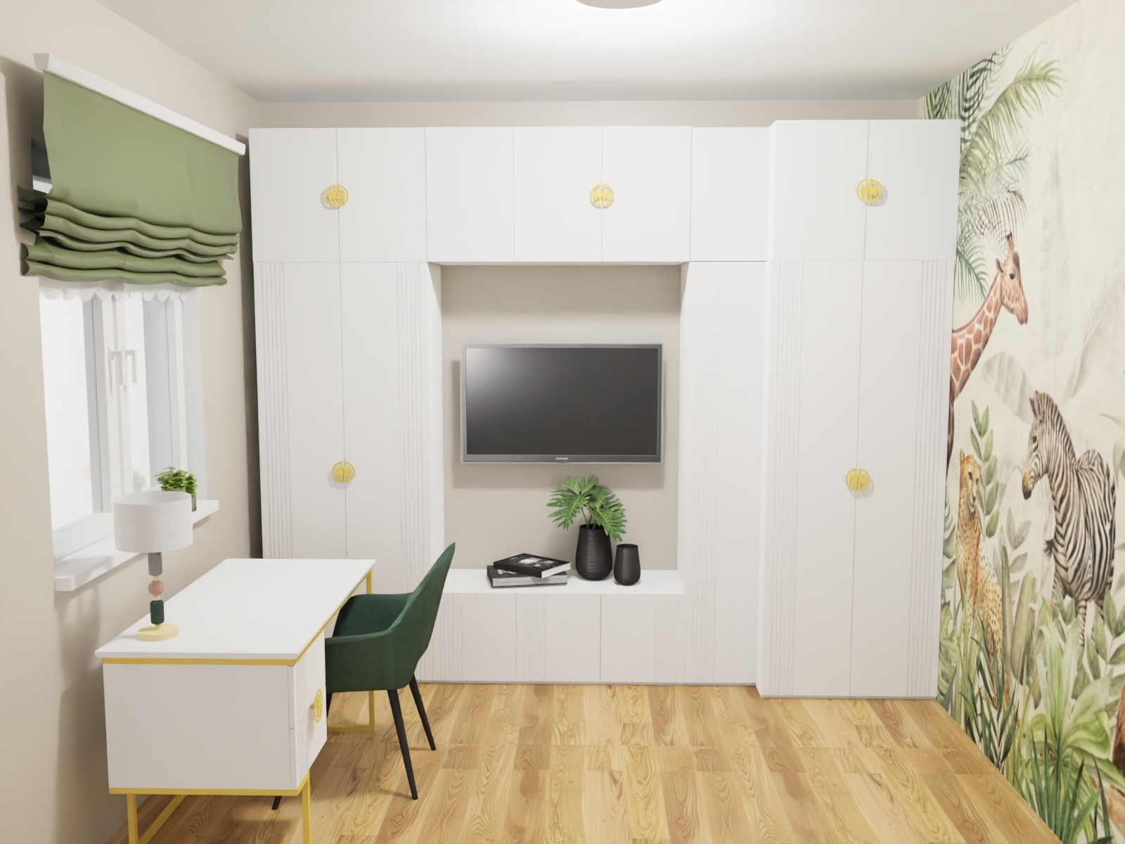 3D-проект для коллекции мебели Мишель Белый