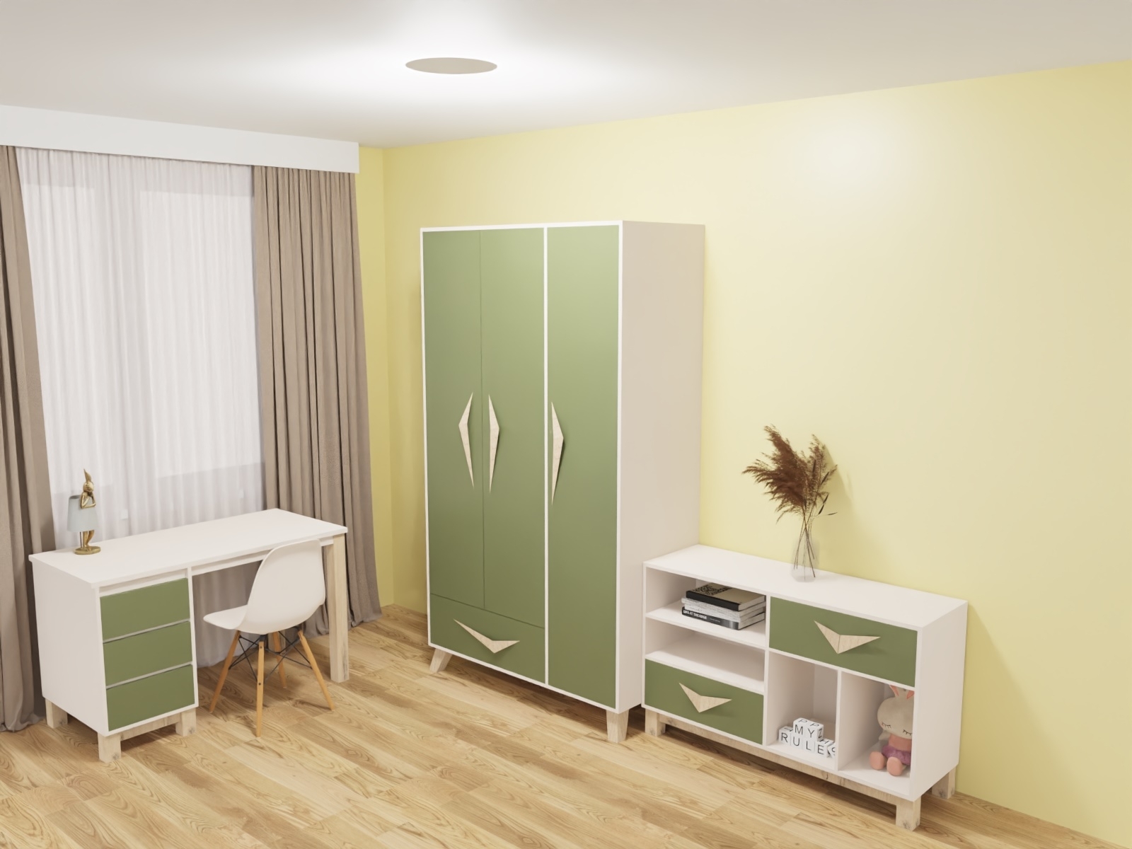 3D-проект для коллекции мебели Два плюс два