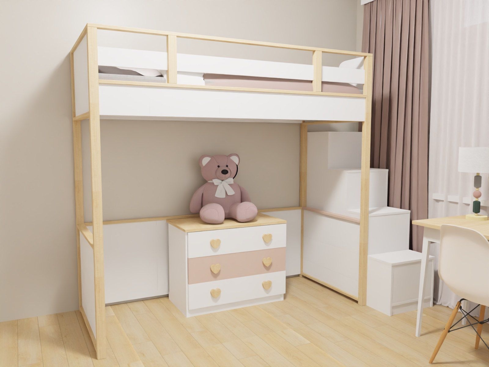 3D-проект для коллекции мебели Тимберика Кидс