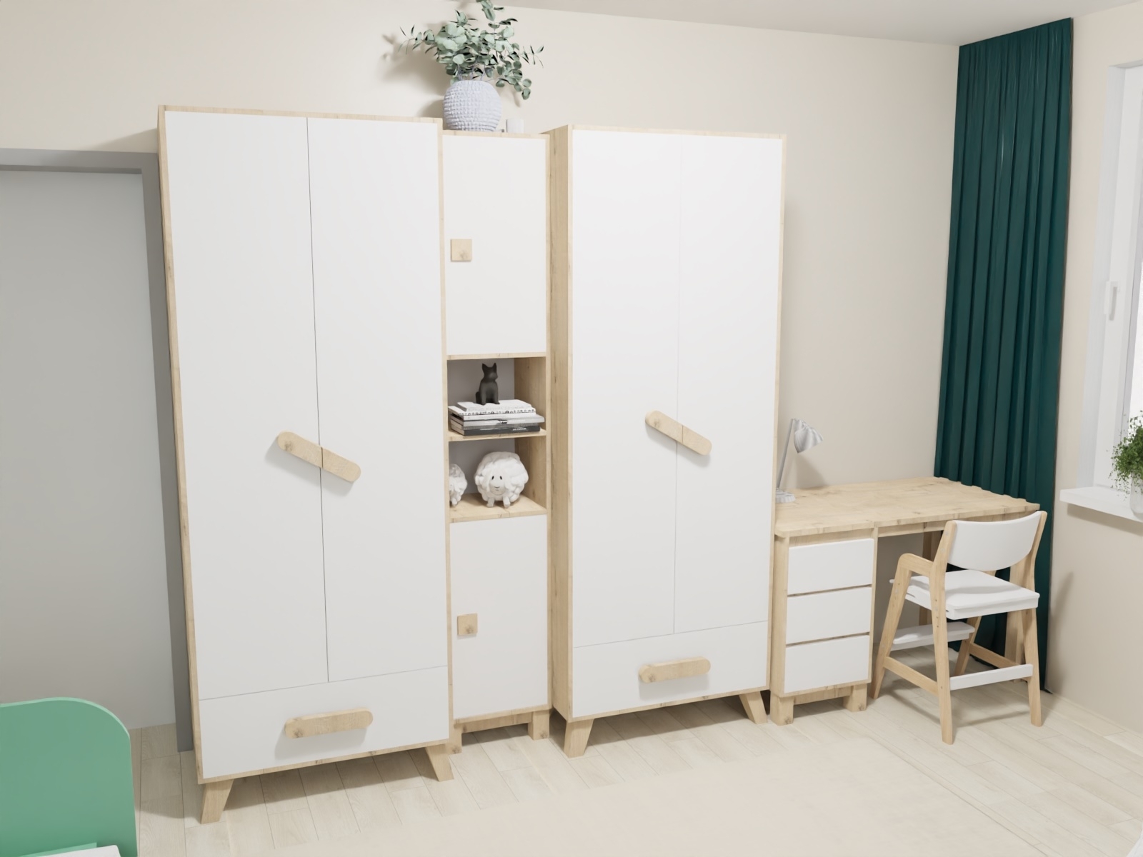 3D-проект для коллекции мебели Два плюс два