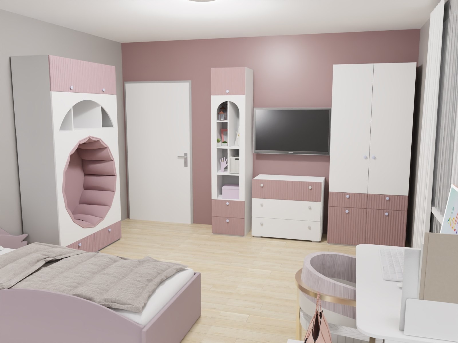 3D-проект для коллекции мебели Фокс