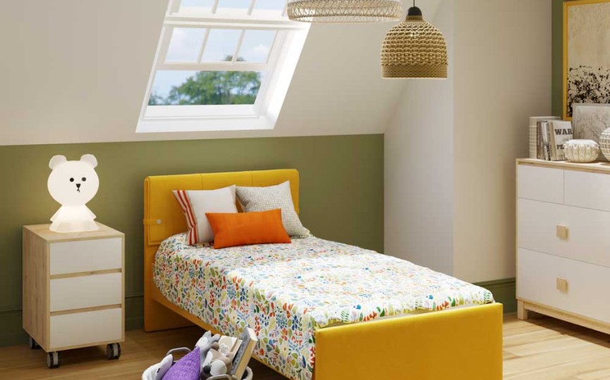 Кровать мягкая островная