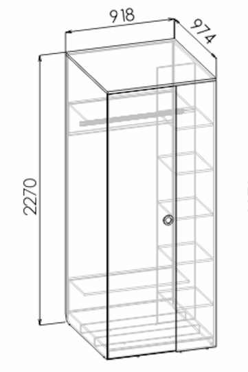 Шкаф угловой левый Смарти Вайт ШУ Шкаф угловой левый Смарти Вайт ШУ