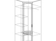 Шкаф угловой Альфа №280 Шкаф угловой Альфа №280