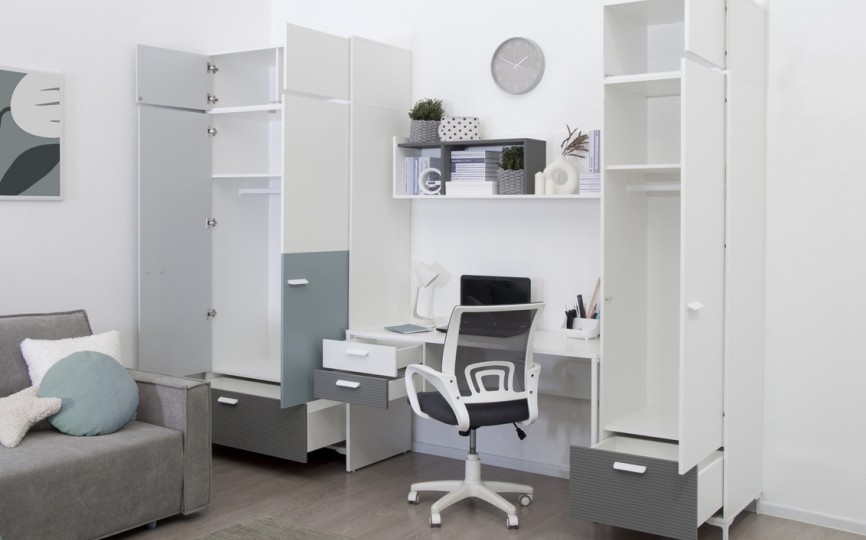 Модуль подвесной с ящиками Либерти вайт ПМ Модуль подвесной с ящиками Либерти вайт ПМ