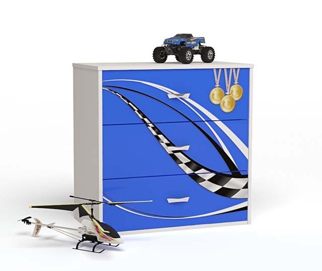 Комод "Formula" синий для мальчика