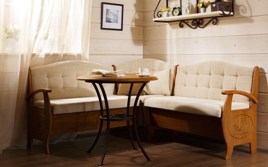 Столик круглый Валенсия 2-42 на кованых опорах