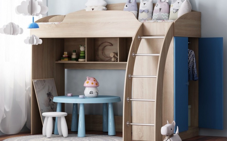 Кровать чердак "Соня" №1 Кровать чердак "Соня" №1