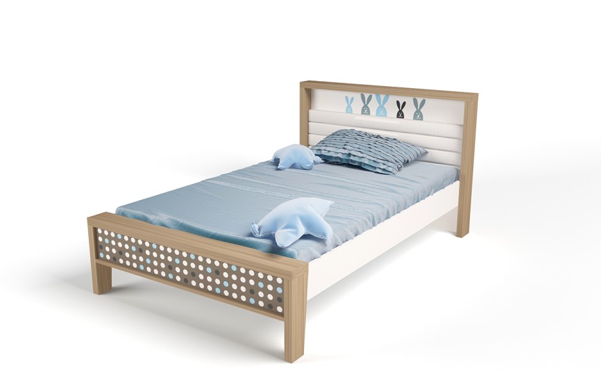 Кровать №1 MIX BUNNY голубой, 190х120 см