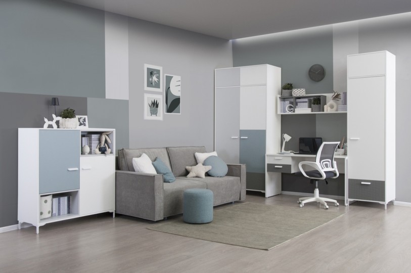 Шкаф-пенал многофункциональный Либерти Уайт ШП.М Шкаф-пенал многофункциональный Либерти Уайт ШП.М