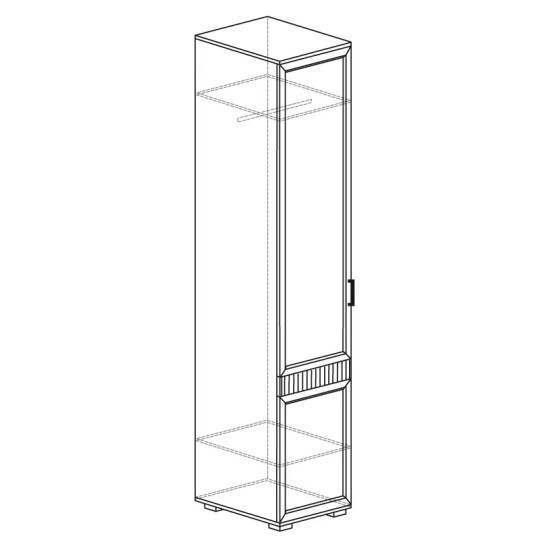 Шкаф однодверный Альфа №282 Шкаф однодверный Альфа №282