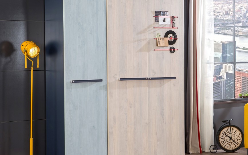 Стеллаж с 1 дверцей "Trio", T-1006