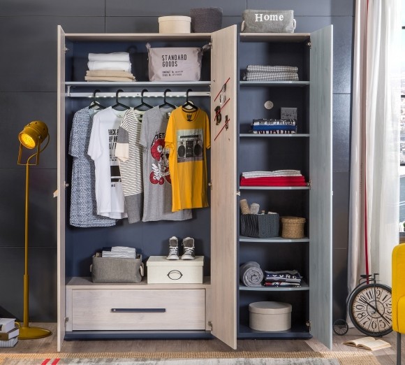 Стеллаж с 1 дверцей "Trio", T-1006