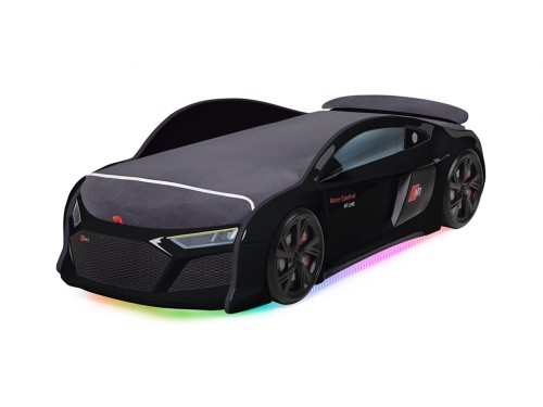 Кровать-машина N1 AUDI без матраса черная Кровать-машина N1 AUDI без матраса черная