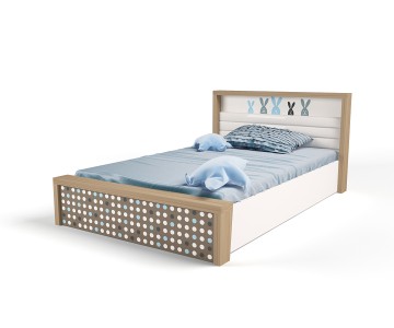 Кровать №5 с подъемным механизмом MIX BUNNY голубой, 190х120 см Кровать №5 с подъемным механизмом MIX BUNNY голубой, 190х120 см