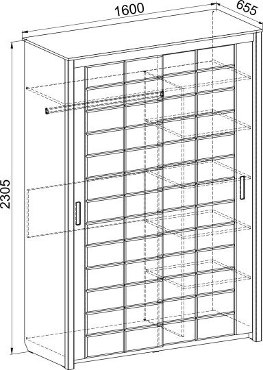 Шкаф-купе Изабель ИЗ-60К