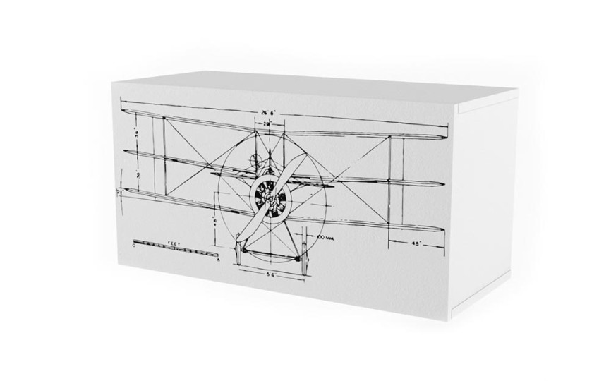 Полка 2 куба с фасадом "Нью Тон Грэй"