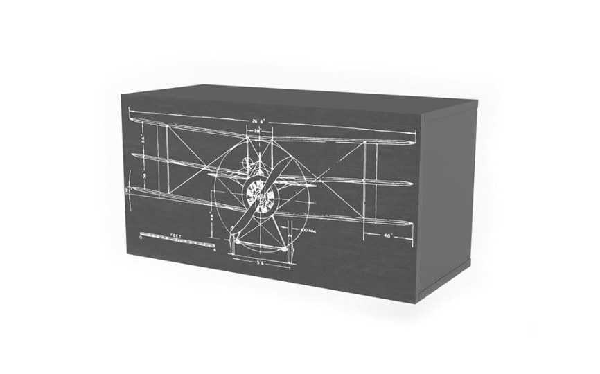 Полка 2 куба с фасадом "Нью Тон Грэй"