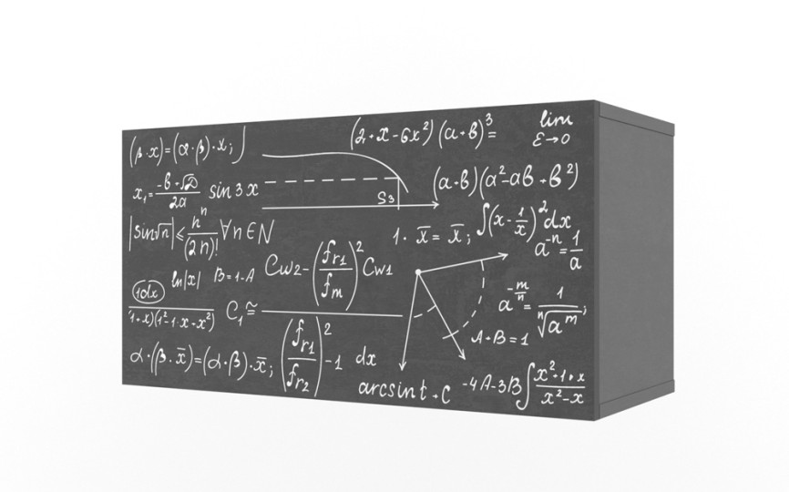 Полка 2 куба с фасадом "Нью Тон Грэй"