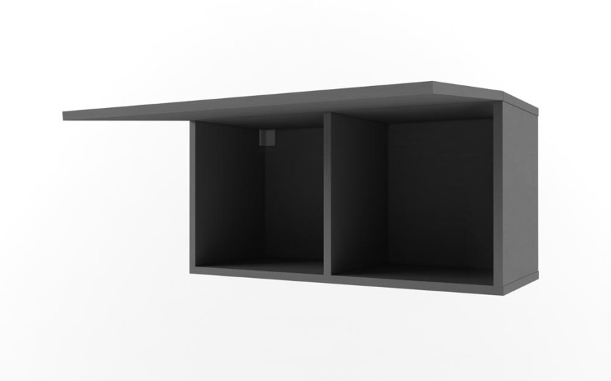 Полка 2 куба с фасадом "Нью Тон Грэй"