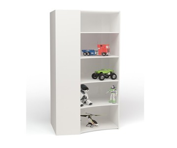 Стеллаж угловой "Molly" белый в детскую