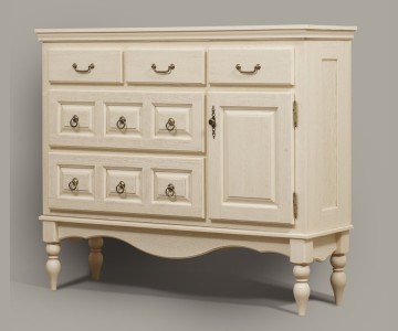 Комод Бьёрт  на высоких ножках 1-12