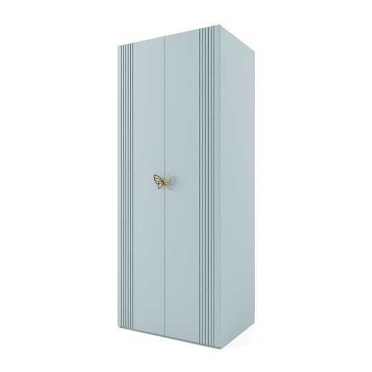 Шкаф с полками и штангой 2-х дверный Мишель Фрост Шкаф с полками и штангой 2-х дверный Мишель Фрост