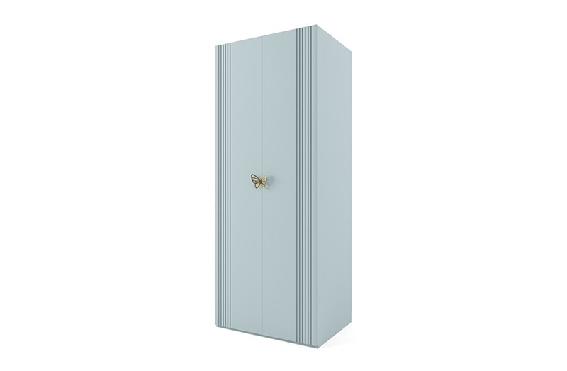 Шкаф с полками и штангой 2-х дверный Мишель Фрост Шкаф с полками и штангой 2-х дверный Мишель Фрост