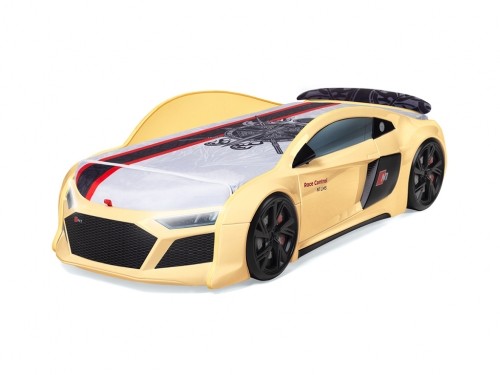 Кровать-машина N1 AUDI без матраса желтая Кровать-машина N1 AUDI без матраса желтая