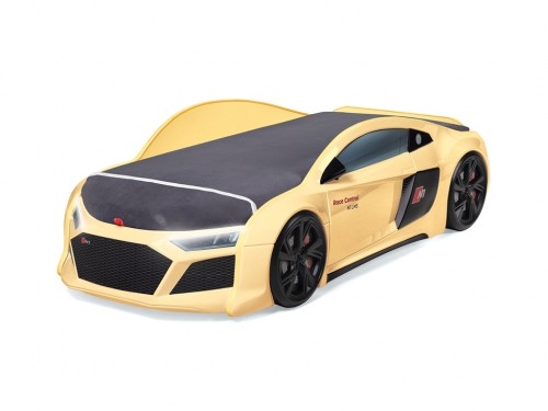 Кровать-машина N1 AUDI без матраса желтая Кровать-машина N1 AUDI без матраса желтая