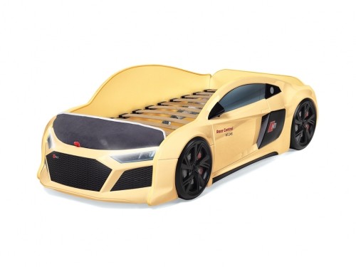Кровать-машина N1 AUDI без матраса желтая Кровать-машина N1 AUDI без матраса желтая