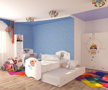 Детская комната "Sport" белая для мальчика 