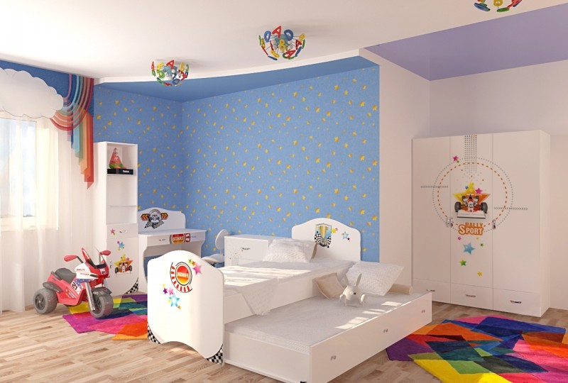 Детская комната "Sport" белая для мальчика Детская комната "Sport" белая для мальчика