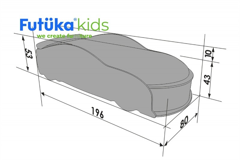 Кровать-машина "Ауди-А6" синяя Кровать-машина "Ауди-А6" синяя