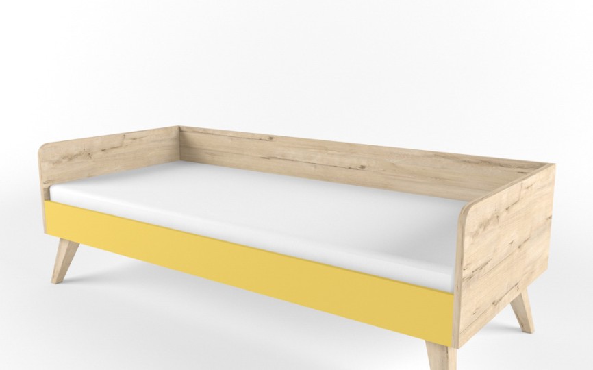 Кровать "Два плюс Два" корпус дуб ирландский/фасад Сан-леон