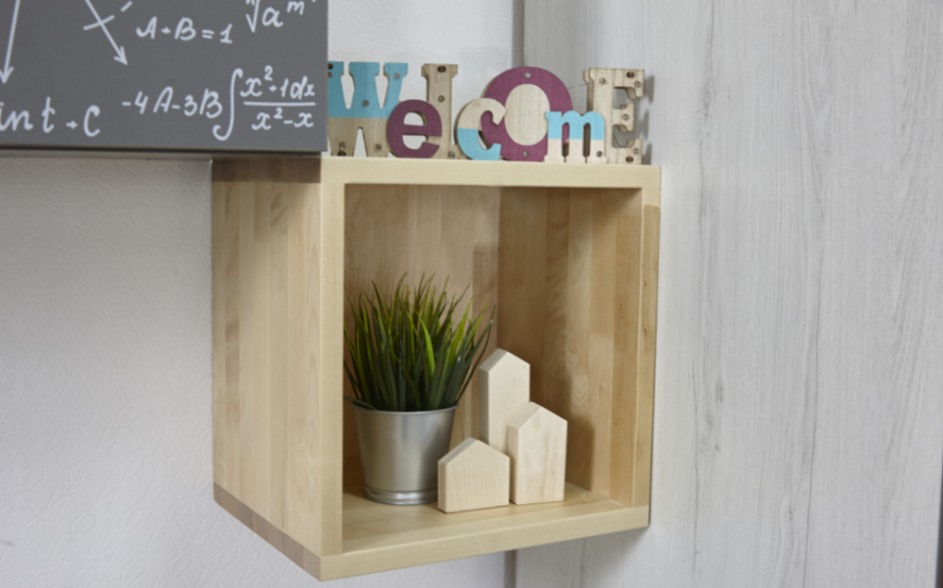 Полка 3 куба с фасадом "Нью Тон Грэй" Полка 3 куба с фасадом "Нью Тон Грэй"