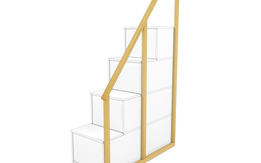 Ограждение для ступеней 