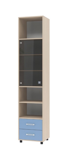 Шкаф Дельта-11.01 комбинированный со стеклянной дверью