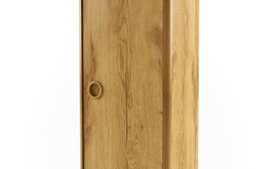 Полка закрытая вертикальная "Тэль". Дуб золотистый