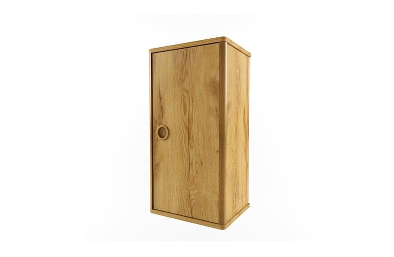 Полка закрытая вертикальная "Тэль". Дуб золотистый