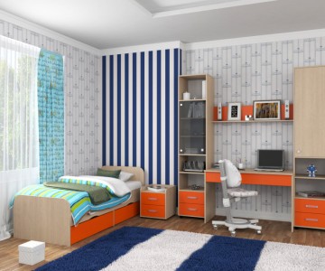 Детская комната "Дельта" комплект 14 Детская комната "Дельта" комплект 14