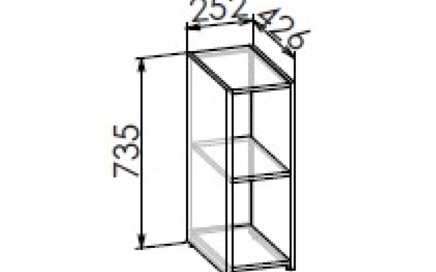 Приставная полка под стол "Смарти" ПП