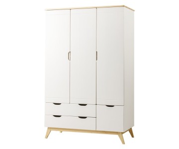 Шкаф трехдверный высокий на ножках Тимберика Кидс N4 Шкаф трехдверный высокий на ножках Тимберика Кидс N4