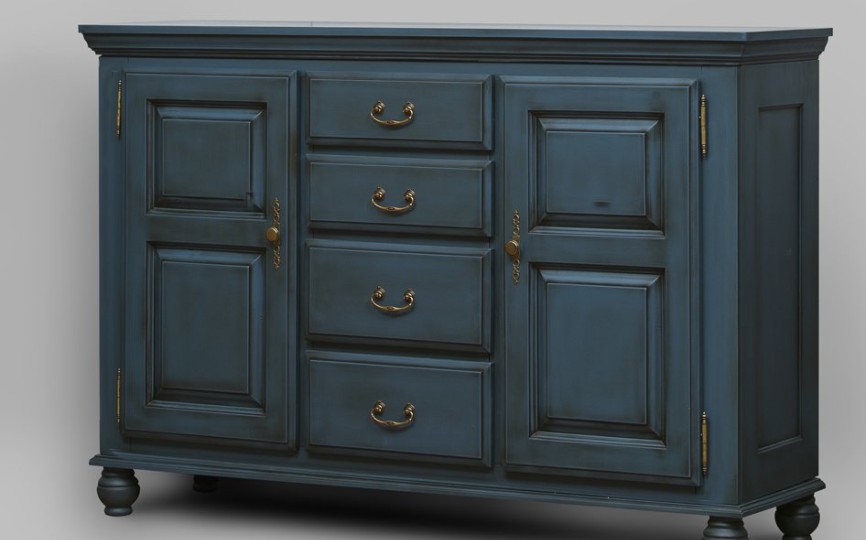 Комод Бьёрт  на круглых ножках 1-14